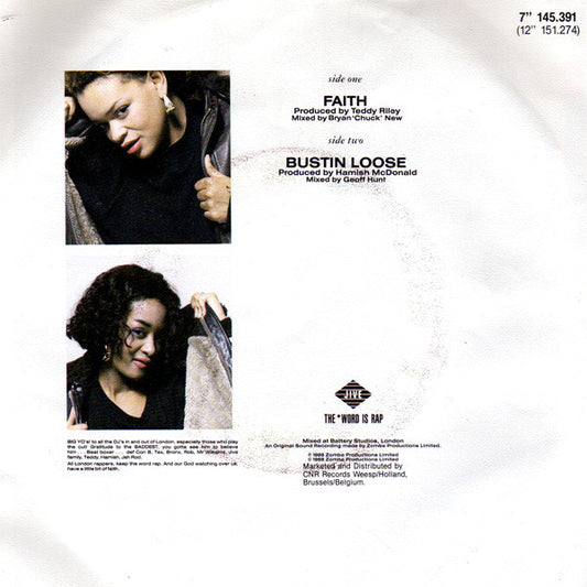 Wee Papa Girl Rappers - Faith 22420 Vinyl Singles Vinyl Zeer Goed / Hoesje Goed "VINYLSINGLES.NL"