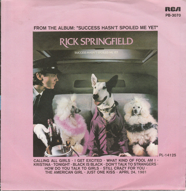 Rick Springfield - Don't Talk To Strangers 24920 Vinyl Singles VINYLSINGLES.NL