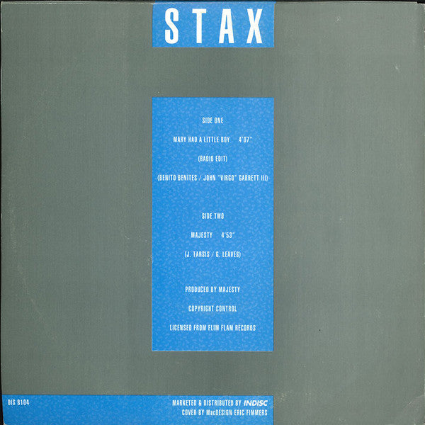 Stax - Mary Had A Little Boy Vinyl Singles VINYLSINGLES.NL