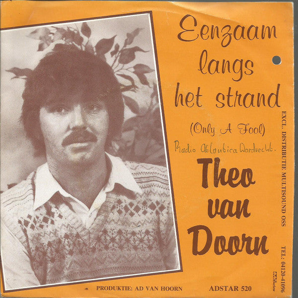 Theo van Doorn - Eenzaam langs het strand Vinyl Singles VINYLSINGLES.NL