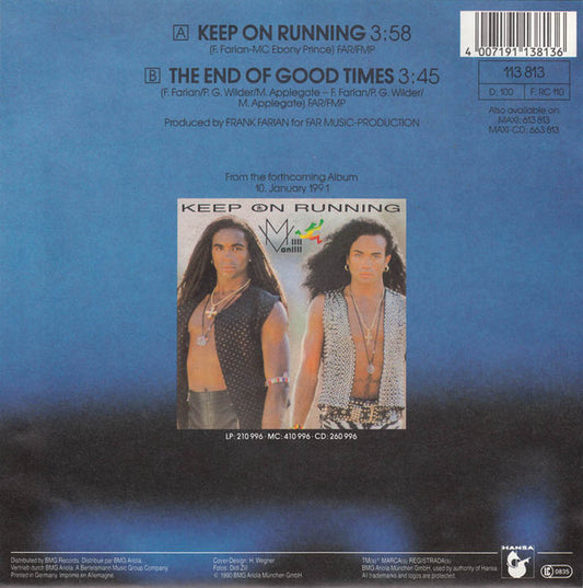 Milli Vanilli - Keep On Running