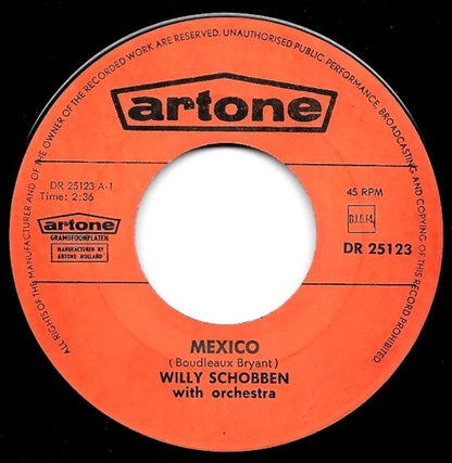 Willy Schobben - Mexico 29553 33012 Vinyl Singles Goede Staat