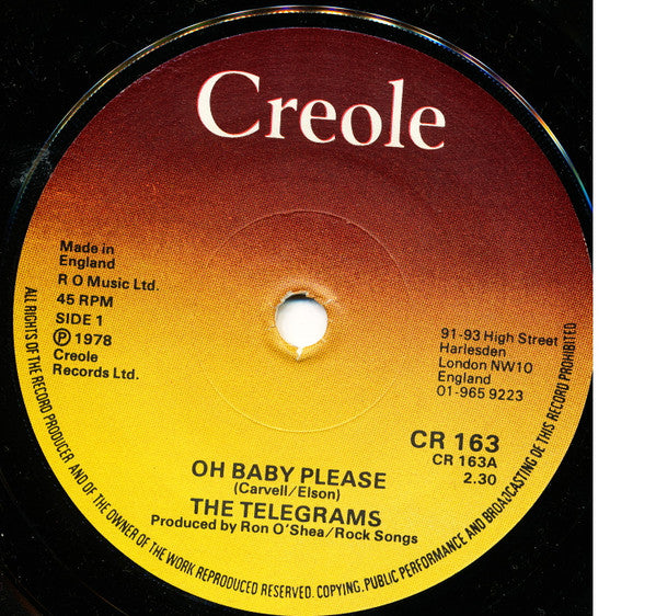 Telegrams - Oh Baby Please Vinyl Singles VINYLSINGLES.NL