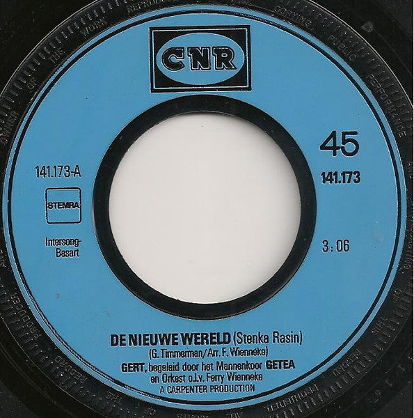 Gert En Hermien - De Nieuwe Wereld 03967 Vinyl Singles VINYLSINGLES.NL