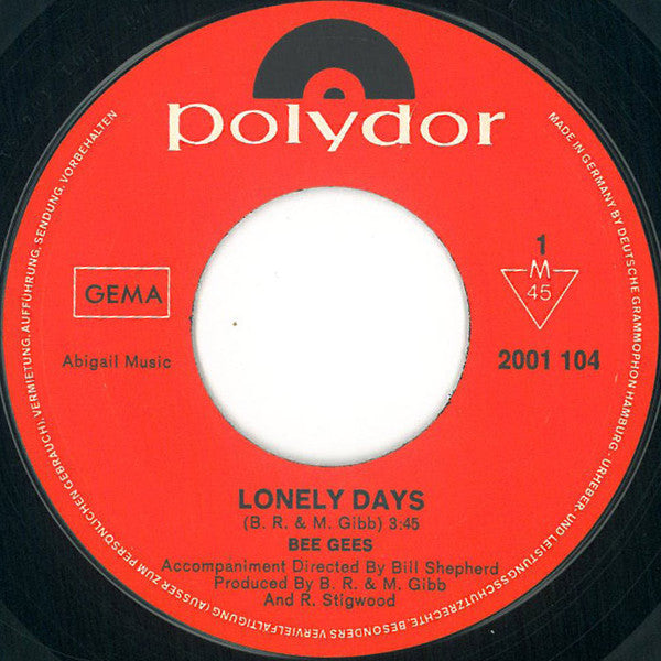 Bee Gees - Lonely Days 38976 Vinyl Singles Goede Staat