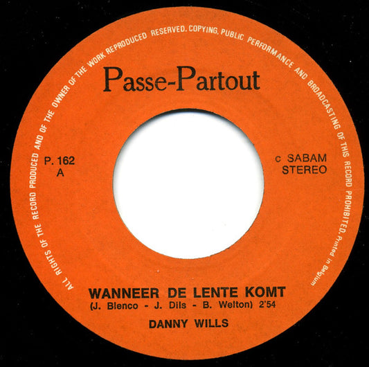 Danny Wills - Wanneer De Lente Komt