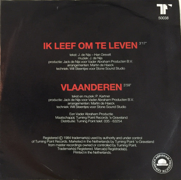 Vader Abraham - Ik Leef Om Te Leven 02910 Vinyl Singles VINYLSINGLES.NL