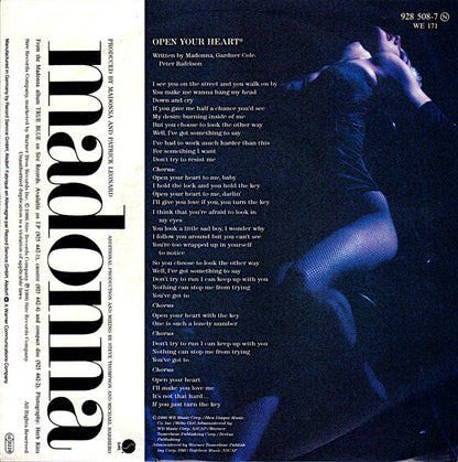 Madonna - Open Your Heart 27730 24832 31729 Vinyl Singles VINYLSINGLES.NL