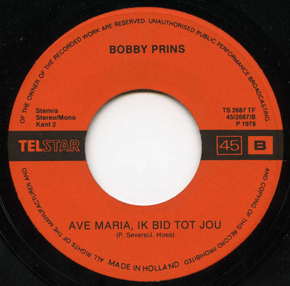 Bobby Prins - Ik Zoek Naar Een Dorp 15601 Vinyl Singles Goede Staat