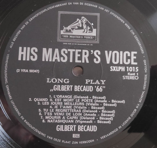 Gilbert Becaud - Gilbert Bécaud '66 (LP)