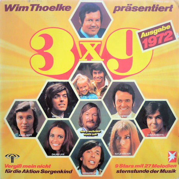 Various - 3x9 (9 Stars Mit 27 Melodien, Sternstunde Der Musik, Ausgabe 1972) (LP) 43949 Vinyl LP VINYLSINGLES.NL