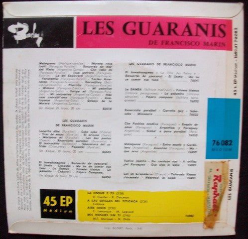 Les Guaranis De Francisco Marin - La Nouvelle Bamba (EP) 03338 Vinyl Singles EP VINYLSINGLES.NL