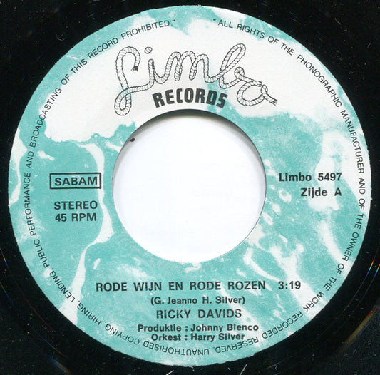Ricky Davids - Rode Wijn En Rode Rozen