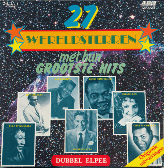 Various - 27 Wereldsterren Met Hun Grootste Hits (LP) 49540 48427 Vinyl LP Dubbel Goede Staat