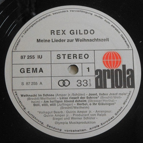 Rex Gildo - Meine Lieder Zur Weihnachtszeit ((LP) 48766 Vinyl LP VINYLSINGLES.NL