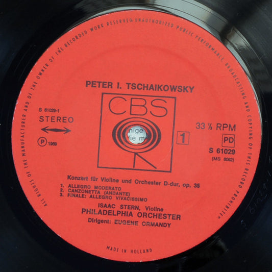 Isaac Stern - Tschaikowsky (LP)