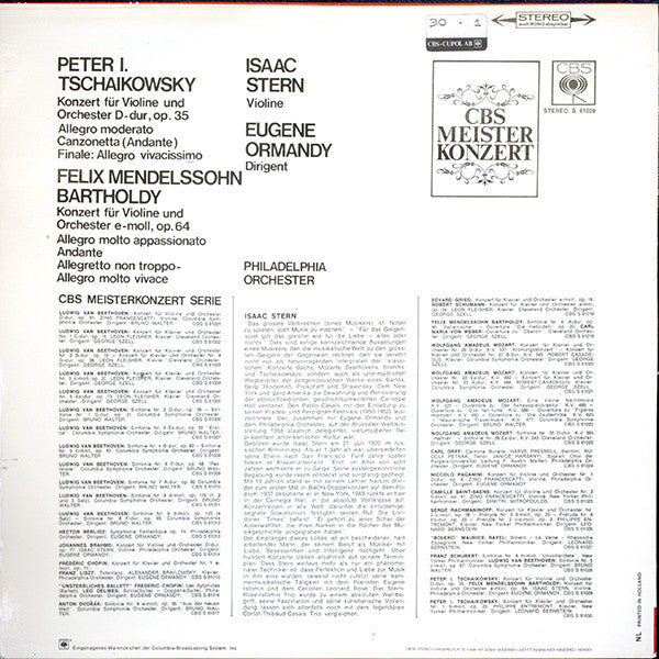 Isaac Stern - Tschaikowsky (LP) 40978 Vinyl LP VINYLSINGLES.NL