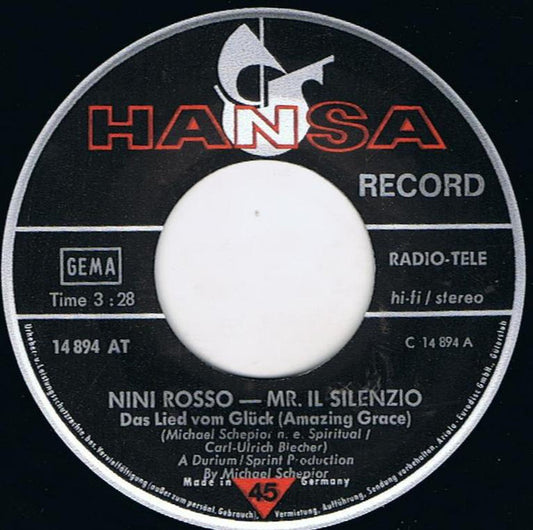 Nino Rosso - Mr. IL Silenzio - Das Lied Vom Glück