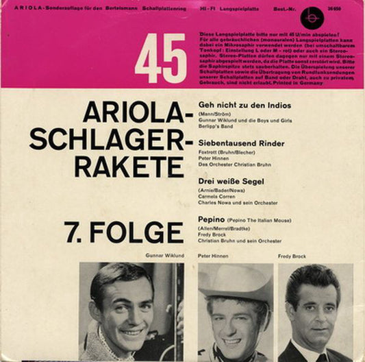 Various - Ariola Schlager Rakete, *. Folge Vinyl Singles Vinyl Zeer Goed / Hoesje Goed "VINYLSINGLES.NL"