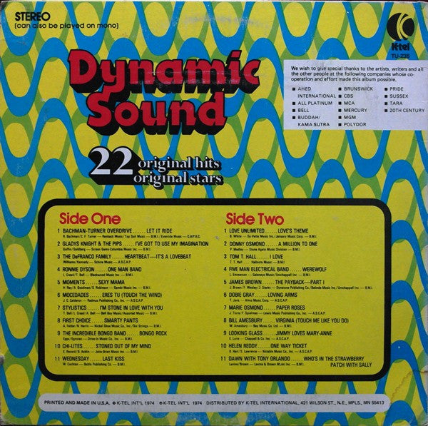 Various - Dynamic Sound (LP) 49306 Vinyl LP VINYLSINGLES.NL