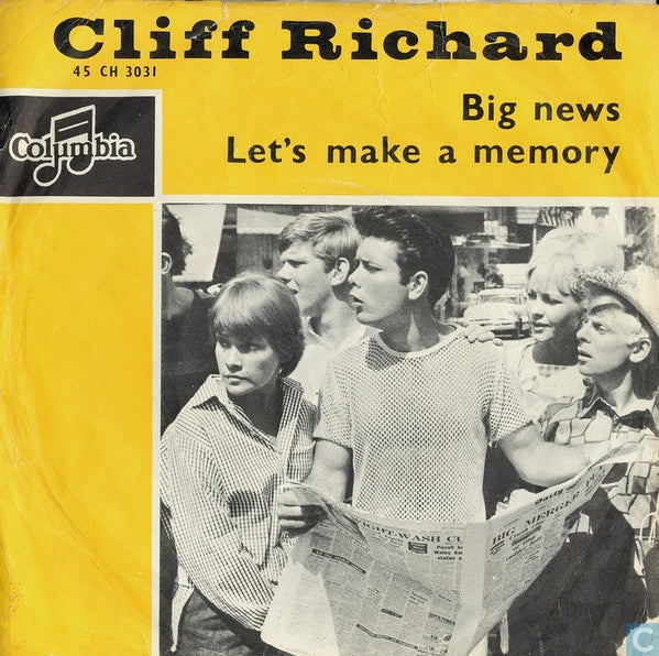 Cliff Richard - Big News 34222 Vinyl Singles Goede Staat