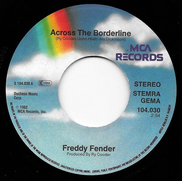 Freddy Fender - Across The Borderline Vinyl Singles VINYLSINGLES.NL