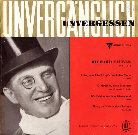 Richard Tauber - Richard Tauber (EP) 21447 06300 Vinyl Singles EP VINYLSINGLES.NL