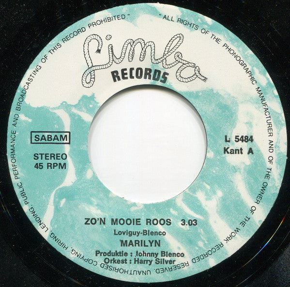 Marilyn - Zo'n Mooie Roos 28253 Vinyl Singles VINYLSINGLES.NL