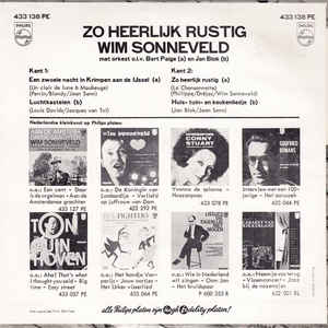Wim Sonneveld - Zo Heerlijk Rustig (EP) Vinyl Singles EP VINYLSINGLES.NL