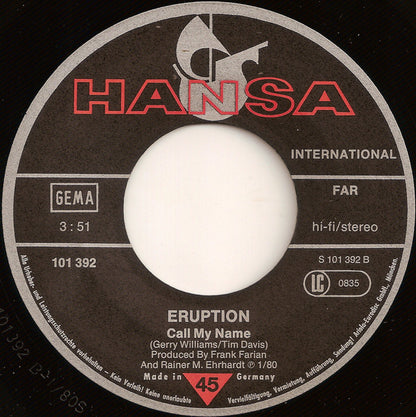 Eruption - Go Johnnie Go (Keep On Walking, John B.) 24862 Vinyl Singles Goede Staat