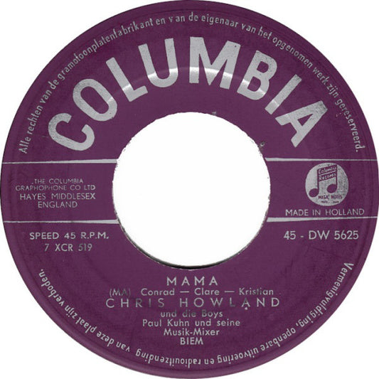 Chris Howland - Mama 40040 Vinyl Singles Hoes: Generic