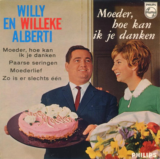 Willy En Willeke Alberti - Moeder Hoe Kan Ik Je Danken (EP) 34996 Vinyl Singles EP Goede Staat