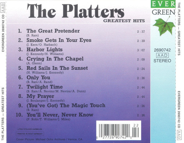 Platters - Greatest Hits (CD) Compact Disc Goede Staat