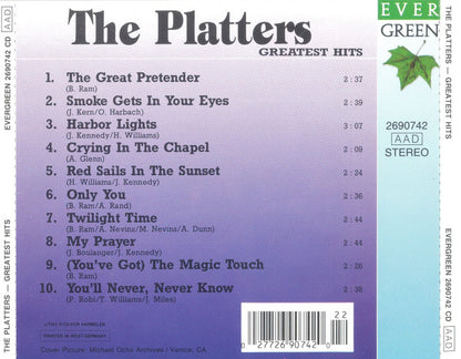 Platters - Greatest Hits (CD) Compact Disc VINYLSINGLES.NL