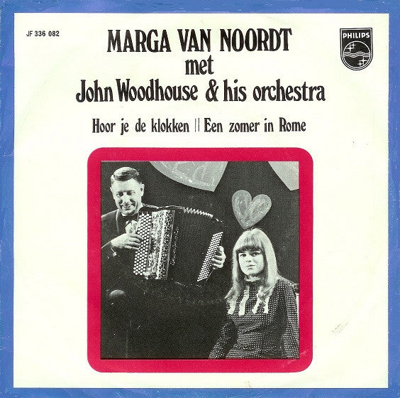 Marga Van Noordt met John Woodhouse & His Orchestra - Hoor Je De Klokken 29004 Vinyl Singles Goede Staat