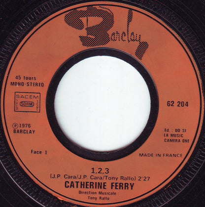 Catherine Ferry - 1, 2, 3 36717 Vinyl Singles Goede Staat