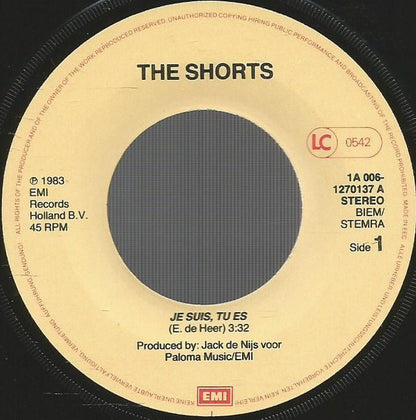 Shorts - Je Suis Tu Es 02919 Vinyl Singles VINYLSINGLES.NL