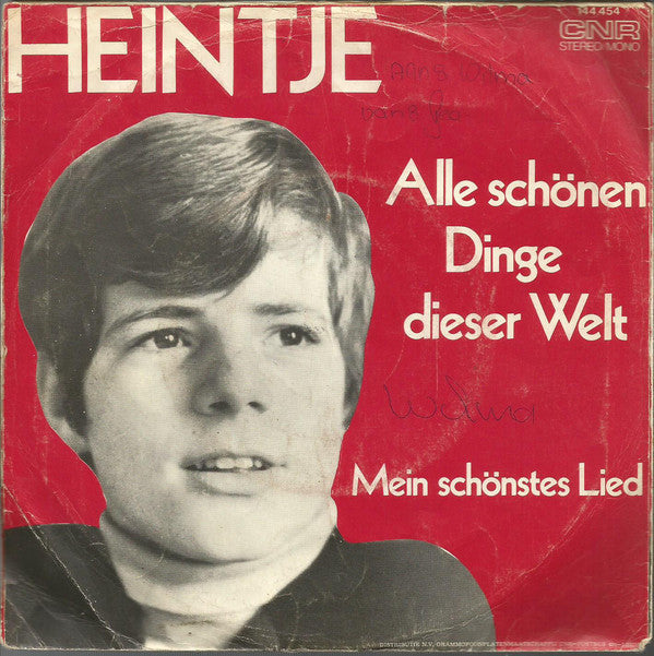 Heintje - Alle Schönen Dinge Dieser Welt 32182 35496 Vinyl Singles VINYLSINGLES.NL