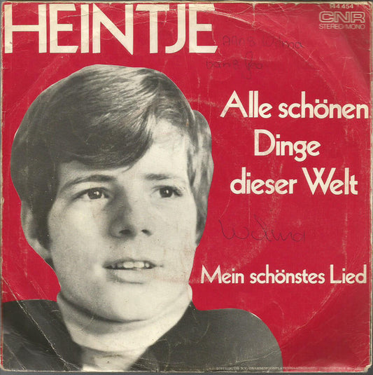 Heintje - Alle Schönen Dinge Dieser Welt Vinyl Singles VINYLSINGLES.NL