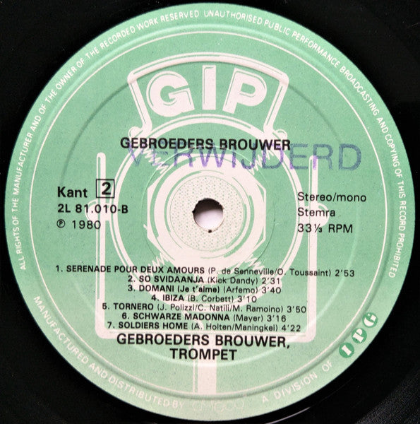 Gebroeder Brouwer - Romantiek & Gezelligheid (LP) 48884 Vinyl LP VINYLSINGLES.NL