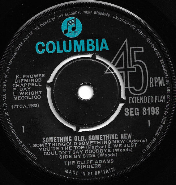 Cliff Adams Singers - Something Old - Something New (EP) 13796 Vinyl Singles EP Goede Staat