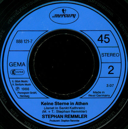 Stephan Remmler - Keine Sterne In Athen 16485 33360 18680 Vinyl Singles VINYLSINGLES.NL
