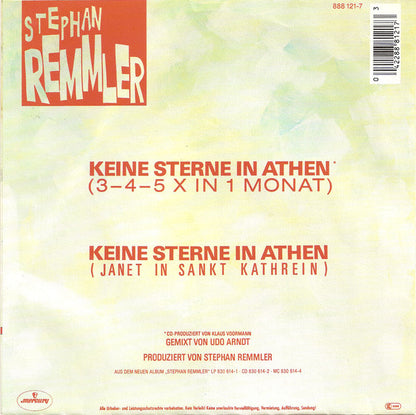 Stephan Remmler - Keine Sterne In Athen 16485 33360 18680 Vinyl Singles VINYLSINGLES.NL