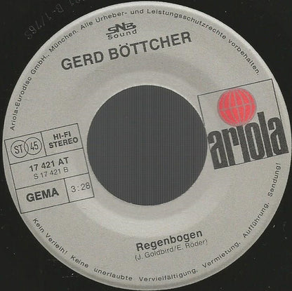 Gerd Böttcher - Tanz Noch Einmal Rock'n' Roll Mit Mir Vinyl Singles Vinyl Very Good (VG) <br> Hoes Generic