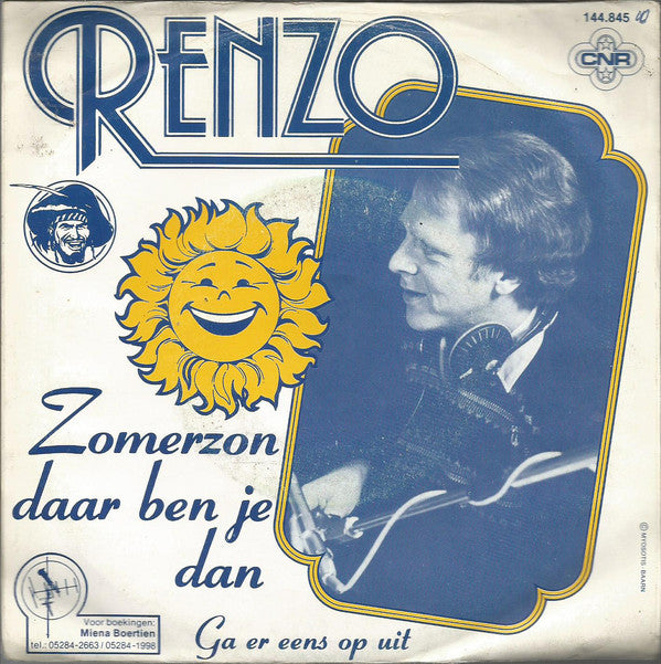 Renzo - Zomerzon Daar Ben Je Dan 25653 Vinyl Singles Goede Staat