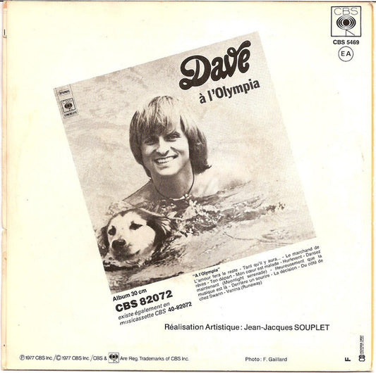 Dave - Est-Ce Par Hasard 36719 Vinyl Singles Media VG+ / Sleeve G+