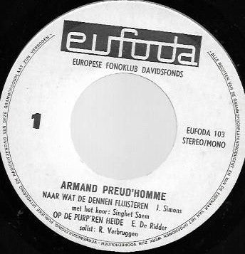 Armand Preud'homme – Het Beste van Armand Preud'homme Vinyl Singles EP Vinyl Zeer Goed / Hoesje Goed "VINYLSINGLES.NL"