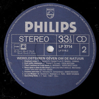 Various - Wereldsterren Geven Om De Natuur (LP) 42664 Vinyl LP Goede Staat