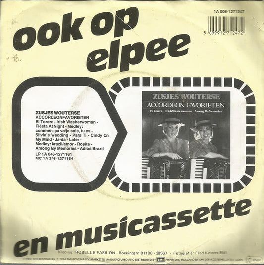 Zusjes Wouterse - Silvia's Wedding 04684 Vinyl Singles Vinyl Zeer Goed / Hoesje Goed "VINYLSINGLES.NL"