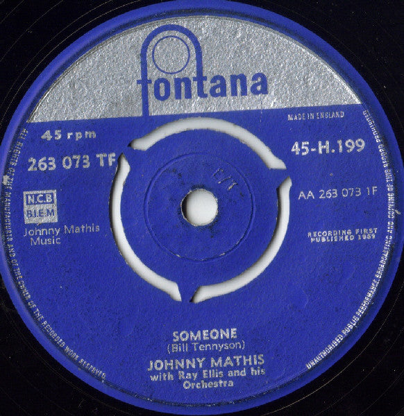 Johnny Mathis - Someone Vinyl Singles VINYLSINGLES.NL